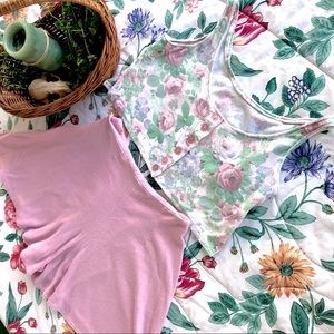 90s Floral handmade skort set